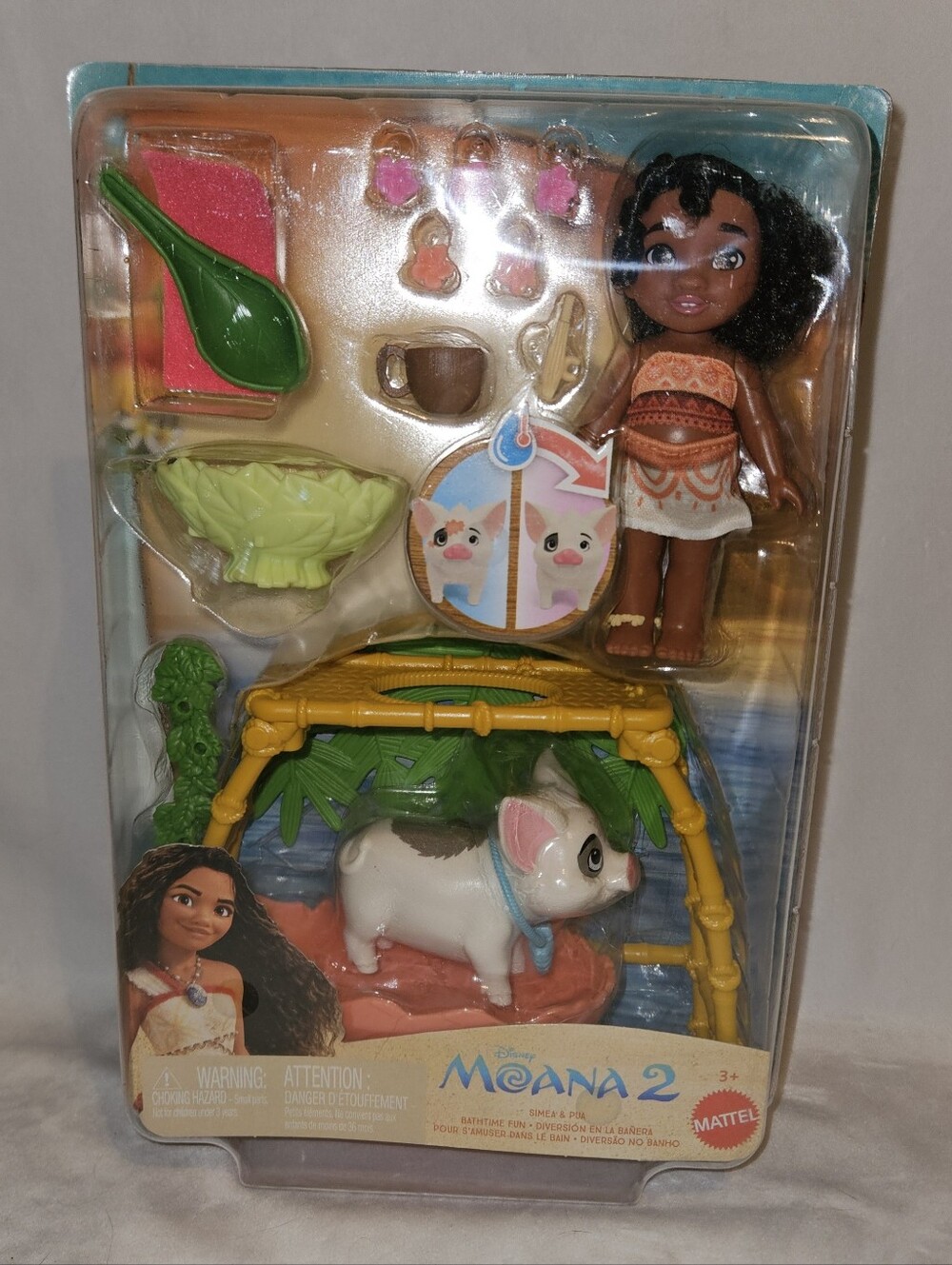 Mattel Moana 2 Simea And Pua Bathtime Fun Playset (Ages 3+)